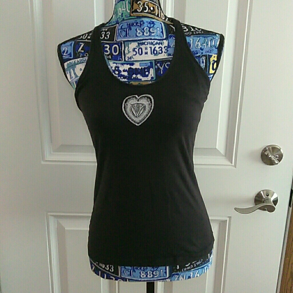 Sold Marika Black Tank Top Size Medium